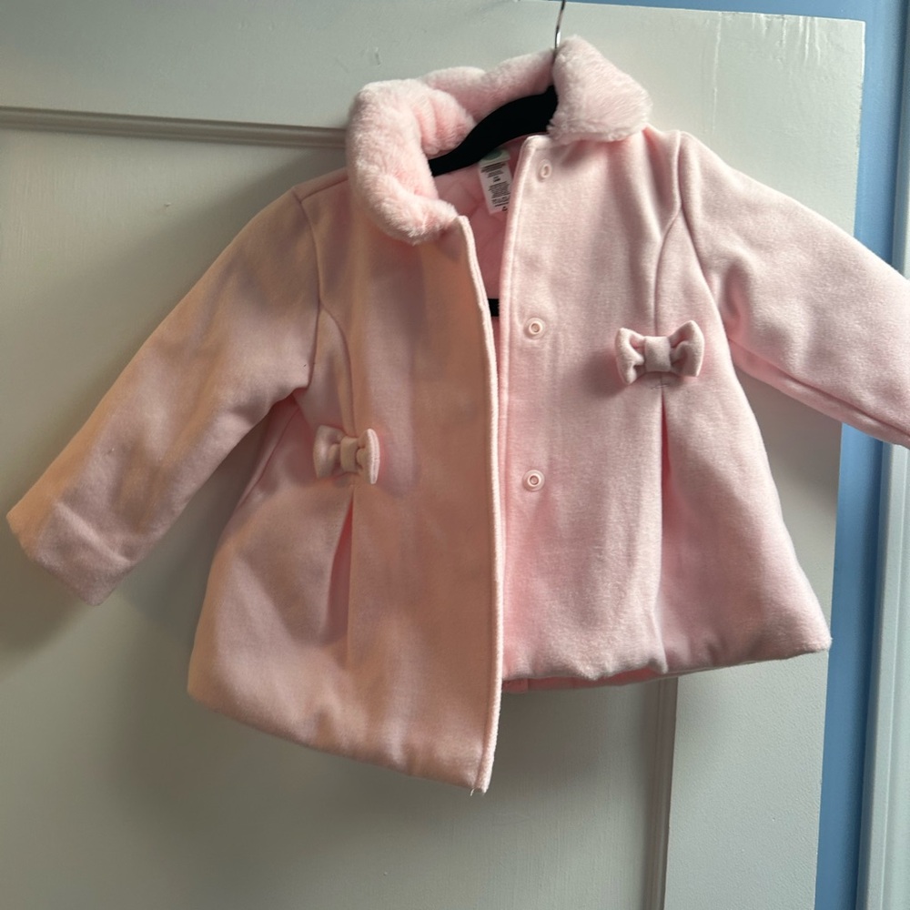 Little Me Toddler Pink Dress Coat - Size 24M NWOT - Picture 3 of 3